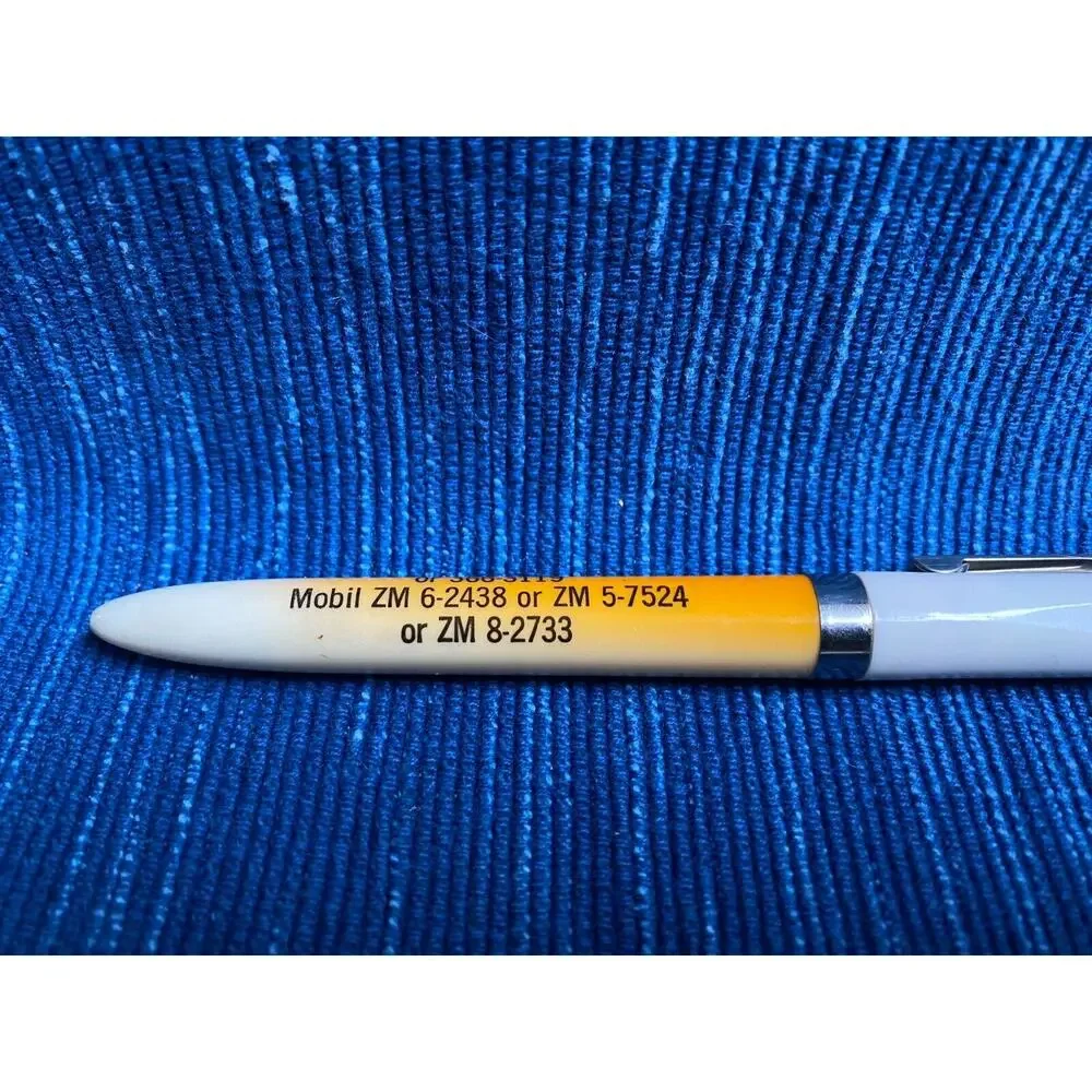 VTG Curtis Rand Ballpoint Pen Ed Angell Fertilizer Multi Color Bakersfield 971A